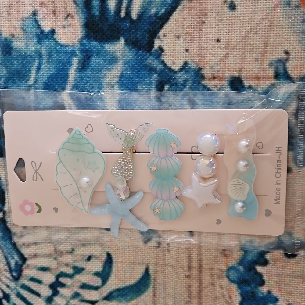 Sea Shell Hair Clip Bundle
